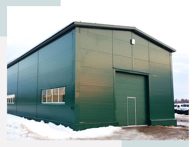 Двускатные ангары в Ангарске