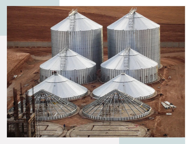 Строительство зерновых силосов в Ангарске