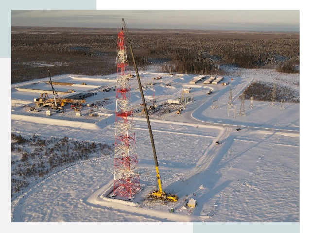 Мачты связи в Ангарске