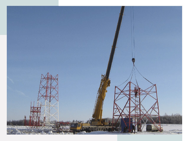 Монтаж вышек связи в Ангарске