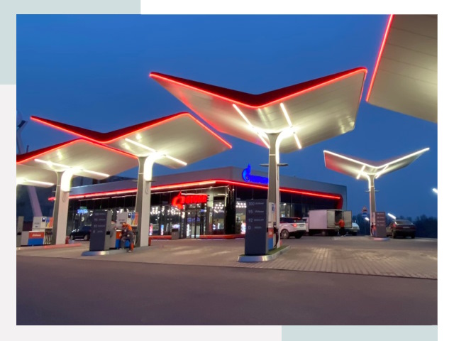 Навесы для АЗС в Ангарске