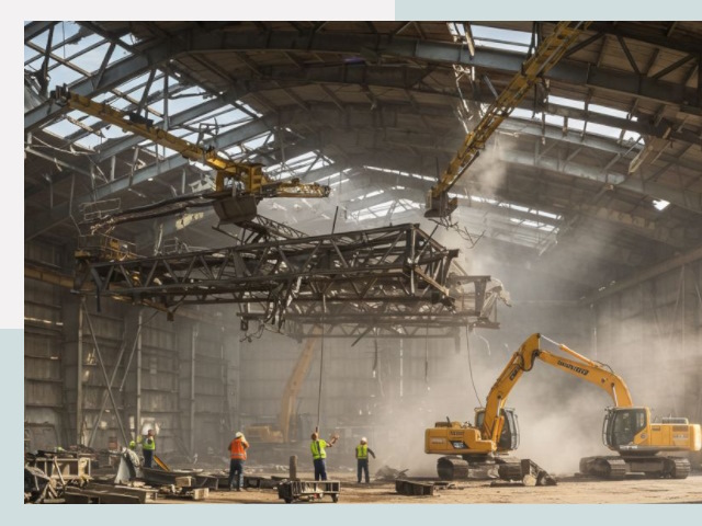 Демонтаж ангаров в Ангарске от 616 руб. за м²