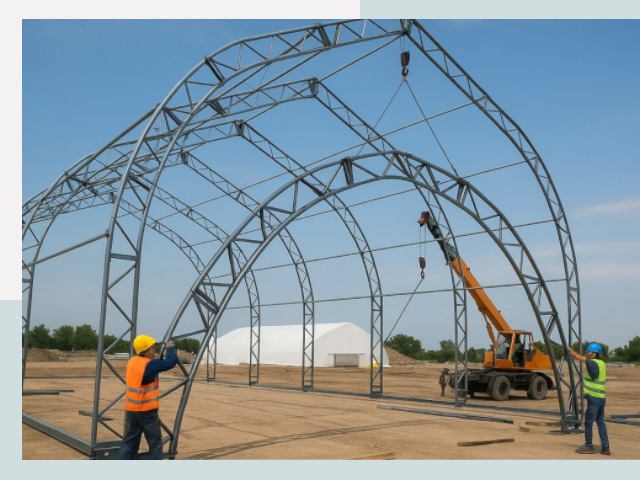 Монтаж ангаров в Ангарске от 616 руб. - Надежно и быстро