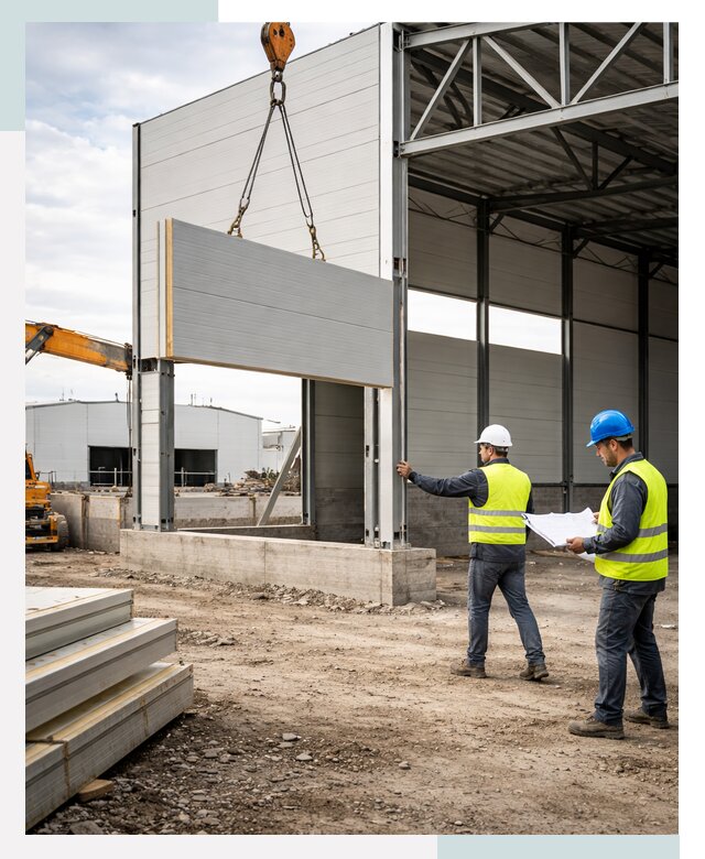 Склад из сэндвич панелей под ключ в Ангарске от 9760 р. | СтальСтрой-Нгр