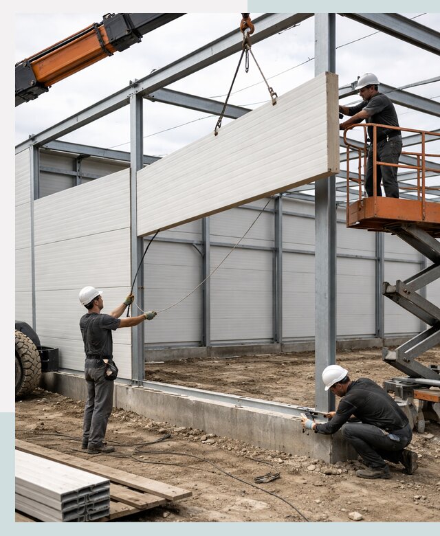 Строительство складов из сэндвич панелей в Ангарске под ключ