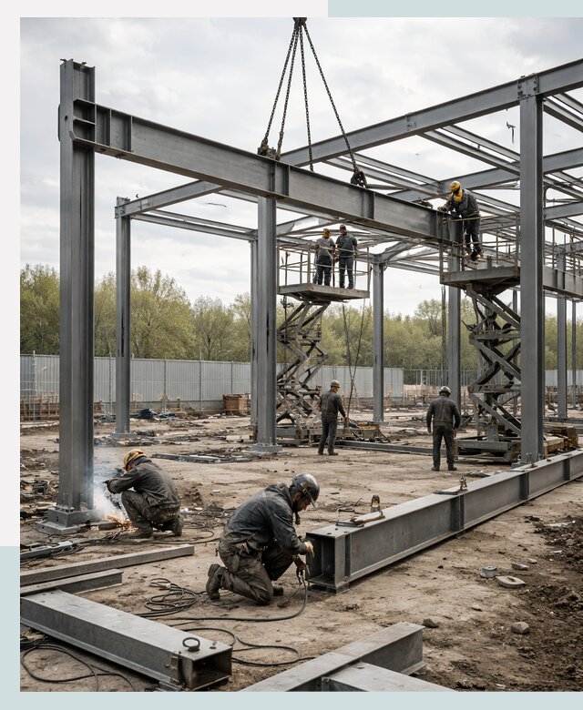 Строительство выставочных павильонов из металлоконструкций в Ангарске